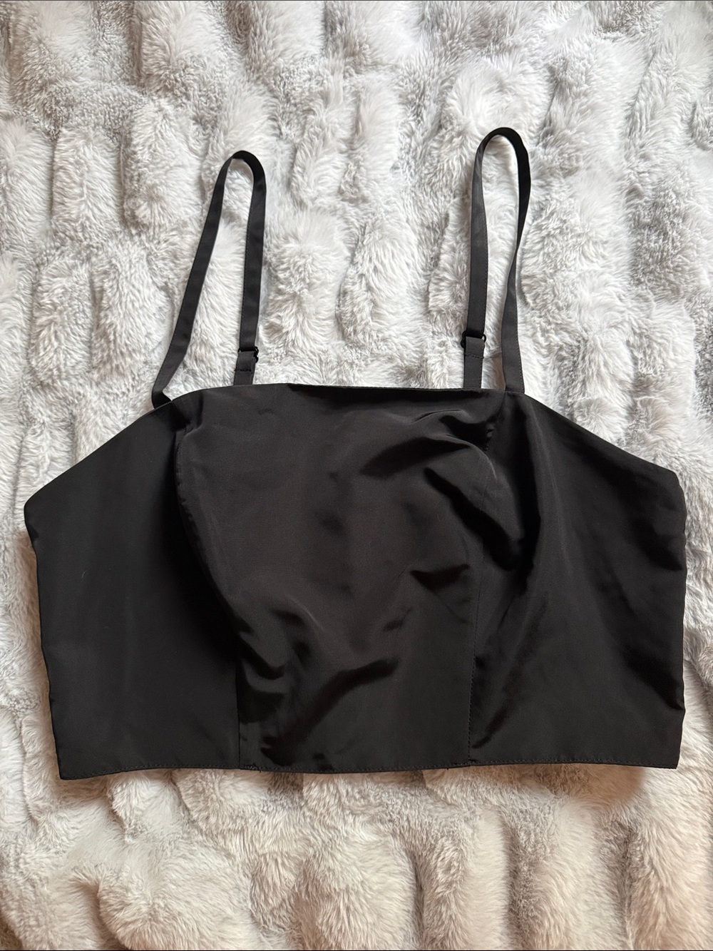Old Navy Black Cropped Cami Tank